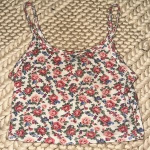 Forever 21 floral crop top